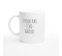 Tasse J'peux pas j'ai radio - idée cadeau radio