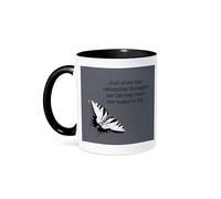 Tasse Juste Au Moment Où La Chenille Pensait Que Sa Vie Était Finie, Elle A Commencé À Voler. 330Ml Mug Céramique Porcelaine Tasses Pour Lait Thé Ami