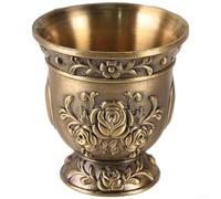 Tasse Kung Fu Bronze 2pcs Dragon Oiseau Alliage | Alliage zinc pour robuste, motif dragon oiseau, design chinois élégant, lot de 2 tasses, pour idéal cérémonie