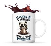 Tasse Le Psychiatre Panda Café Idée Mug Cadeau Travail Humour Collègue Homme Anniversaire Noël