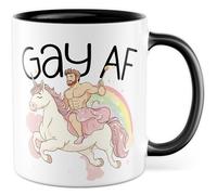 Tasse LGBTQ Cadeau Gay Af, Tasse à café Queer Homosexuel Humour Amusant Partenaire Ami Petite Amie Idée Cadeau Bureau Café Office Tasse Collège Équipe Tasse à café Tasse à café