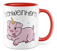 Tasse licorne cadeau corne de cochon tasse à café licorne cochon amour animal fille humour drôle idée cadeau bureau café bureau tasse collègue petite amie fille mère tasse à café tasse à café