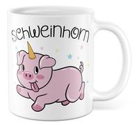 Tasse licorne cadeau corne de cochon tasse à café licorne cochon amour animal fille humour drôle idée cadeau bureau café bureau tasse collègue petite amie fille mère tasse à café tasse à café