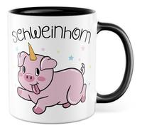 Tasse licorne cadeau corne de cochon tasse à café licorne cochon amour animal fille humour drôle idée cadeau bureau café bureau tasse collègue petite amie fille mère tasse à café tasse à café