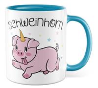 Tasse licorne cadeau corne de cochon tasse à café licorne cochon amour animal fille humour drôle idée cadeau bureau café bureau tasse collègue petite amie fille mère tasse à café tasse à café