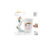 STC Tasse Licorne «Never stop dreaming» Céramique Blanc Fantaisie