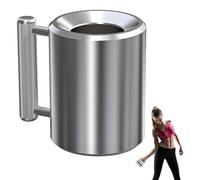 Tasse lourde - Bonnets Haltères | Tasse à Eau de Sport Fitness | Tasses en Acier Inoxydable en Forme de Stumbell | Antidérapant Ergonomique Portable Métal Lourd pour Bière Fitness Water Boxe Training