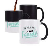 Tasse Magique Je suis Fonsdé | Mug qui change couleur avec la chaleur | Idée Cadeau Humour Drôle Marrant Original Anniversaire Fête