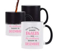 Tasse Magique Les Meilleures Decembre | Mug qui change couleur avec la chaleur | Idée Cadeau Zodiaque Astrologie Mois d'Anniversaire Humour Original Noël Anniversaire