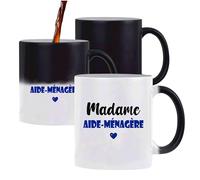 Tasse Magique Madame Aide-ménagère - Mug - Idée Tasse Personnalisable Cadeau Anniversaire Fête Original Famille Travail Départ Collègue Retraite Noël. (Bleu)