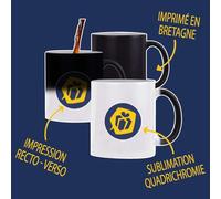 Tasse Magique Madame Marie-Odile - Mug - Idée Tasse Personnalisable Cadeau Anniversaire Fête Original Famille Travail Départ Collègue Retraite Noël. (Bleu)