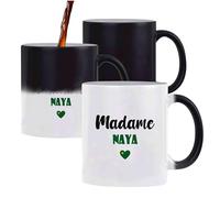 Tasse Magique Madame Naya - Mug - Idée Tasse Personnalisable Cadeau Anniversaire Fête Original Famille Travail Départ Collègue Retraite Noël. (Vert)
