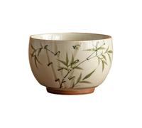 Tasse maîtresse asperges vertes en céramique peinte à la main 110 ml