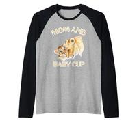 Tasse Maman et bébé Lion Manche Raglan