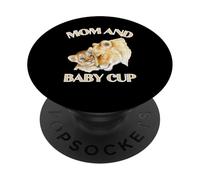 Tasse Maman et bébé Lion PopSockets PopGrip Adhésif
