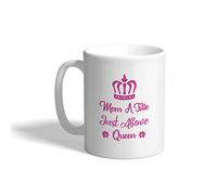 Tasse Maman, maman, un titre tout simplement au-dessus de la royauté Tasse | à café Anniversaire Lot de 2-330ml Rillant Tasses Réutilisable Tasses à cafe Bureau Fans