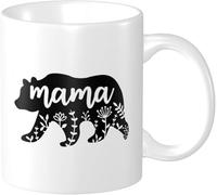 Tasse Maman ours protectrice, maman de Noël, mignonne et protectrice Tasse | A Cafe CollèGue 2 PièCes Élégant Tazza per Tè o Caffè Réutilisable Tazza Colazione DéPart Beau Pere