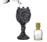 Tasse médiévale - Verre à vin de dragon, tasse à vin de dragon médiévale en acier inoxydable | Goblets Dragon Chalice, gobelet calice médiéval sûr et créatif pour fête