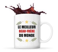Tasse Meilleur Beau-frère du Monde 1| Mug | Idée Tasse Personnalisable Cadeau Anniversaire Fête Original Famille Travail Départ Collègue Retraite Noël