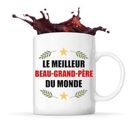 Tasse Meilleur Beau-grand-père du Monde 1| Mug | Idée Tasse Personnalisable Cadeau Anniversaire Fête Original Famille Travail Départ Collègue Retraite Noël