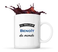 Tasse Meilleur Benoît du Monde 3 | Mug | Idée Tasse Personnalisable Cadeau Anniversaire Fête Original Famille Travail Départ Collègue Retraite Noël