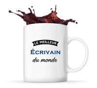 Tasse Meilleur Écrivain du Monde 3 | Mug | Idée Tasse Personnalisable Cadeau Anniversaire Fête Original Famille Travail Départ Collègue Retraite Noël