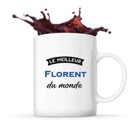 Tasse Meilleur Florent du Monde 3 | Mug | Idée Tasse Personnalisable Cadeau Anniversaire Fête Original Famille Travail Départ Collègue Retraite Noël