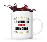 Tasse Meilleur Moïse du Monde 1| Mug | Idée Tasse Personnalisable Cadeau Anniversaire Fête Original Famille Travail Départ Collègue Retraite Noël