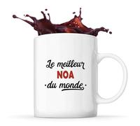Tasse Meilleur Noa du monde 2| Mug | Idée Tasse Personnalisable Cadeau Anniversaire Fête Original Famille Travail Départ Collègue Retraite Noël