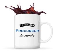 Tasse Meilleur Procureur du Monde 3 | Mug | Idée Tasse Personnalisable Cadeau Anniversaire Fête Original Famille Travail Départ Collègue Retraite Noël