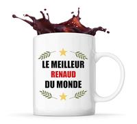 Tasse Meilleur Renaud du Monde 1| Mug | Idée Tasse Personnalisable Cadeau Anniversaire Fête Original Famille Travail Départ Collègue Retraite Noël