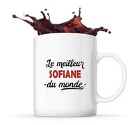 Tasse Meilleur Sofiane du monde 2| Mug | Idée Tasse Personnalisable Cadeau Anniversaire Fête Original Famille Travail Départ Collègue Retraite Noël