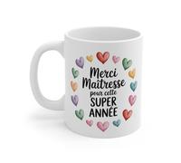 Tasse Merci Maîtresse pour cette Super Année - Mug Cadeau Fin d’Année