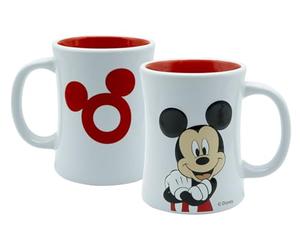 Tasse Mickey 3D en relief 360 ml, fantaisie avec gaufrage Mickey, classique, Disney, rétro, rouge