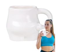 Tasse mignonne à ventre épais - Tasse de petit déjeuner Fat Belly, tasses à thé à café amusantes | Tasse de petit-déjeuner faite à la main, tasse à café/thé unique pour le corps, 320 ml, tasse à café