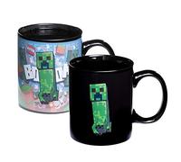 Minecraft Tasse Creeper à Changement de Chaleur - Tasse Officielle Changeant avec Boisson Chaude, Cadeau Original pour Gamers, 295 ml (10 fl oz)