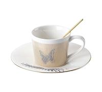 Tasse miroir à réflexion dynamique 200 ml en céramique créative pour thé de l'après-midi, tasse à café et plat pour bureau, maison, restaurant, café - Papillon doré - 201-300 ml