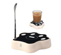 Tasse Mixer Kaffee - Elektrische Mischbecher Basis ABS 8000 U/min Wiederaufladbar | Automatischer Rührbecher Induktion Kaffeelöffel 200g 12,5x3cm USB | Milchpulver Kaffee Tee Getränke Küche Büro Schne