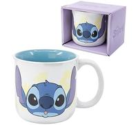Tasse modèle tasse tasse en céramique bol petit déjeuner 414 ml pour enfants (Stitch)