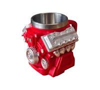 Tasse moteur V8 | Service à thé de style classique | Tasse avec poignée pour infusions, pour amateurs de voiture, mécaniciens, ingénieurs, cadeau d'anniversaire, bureau et atelier