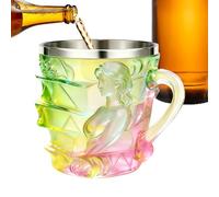 Tasse motif livre peint - 150 ml - Tasse originale au design féminin pour thé et café - Tasse littérature empilée 3D avec poignée - Pour femmes, écrivaines, café, expresso, cappuccino, latte