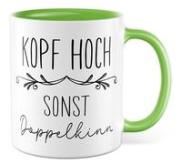Tasse motivation cadeau tête haute autre double menton tasse à café travail collègue bureau équipe Dark humour dicton drôle idée cadeau petite amie collègue humour tasse à café humour