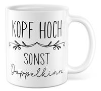 Tasse motivation cadeau tête haute autre double menton tasse à café travail collègue bureau équipe Dark humour dicton drôle idée cadeau petite amie collègue humour tasse à café humour