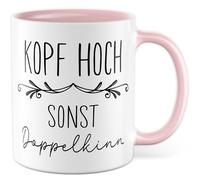 Tasse motivation cadeau tête haute autre double menton tasse à café travail collègue bureau équipe Dark humour dicton drôle idée cadeau petite amie collègue humour tasse à café humour