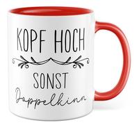 Tasse motivation cadeau tête haute autre double menton tasse à café travail collègue bureau équipe Dark humour dicton drôle idée cadeau petite amie collègue humour tasse à café humour