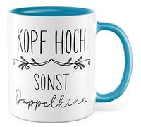 Tasse motivation cadeau tête haute autre double menton tasse à café travail collègue bureau équipe Dark humour dicton drôle idée cadeau petite amie collègue humour tasse à café humour