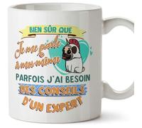 Tasse - Mug drôle -""Bien sûr que je me parle à moi-même."" - Cadeau Rigolo avec des Messages Humoristiques 1