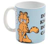 United Labels Garfield Mug - Don't Know Don't Care Tasse à café en céramique Bleu 320 ml