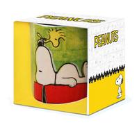 Logoshirt Tasse à café Snoopy & Woodstock sous licence – Porcelaine 300 ml – Boîte cadeau colorée