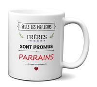 Tasse Mug Frères Exceptionnels Parrains - Annonce Grossesse Frère Naissance Enfant -Idée Cadeau